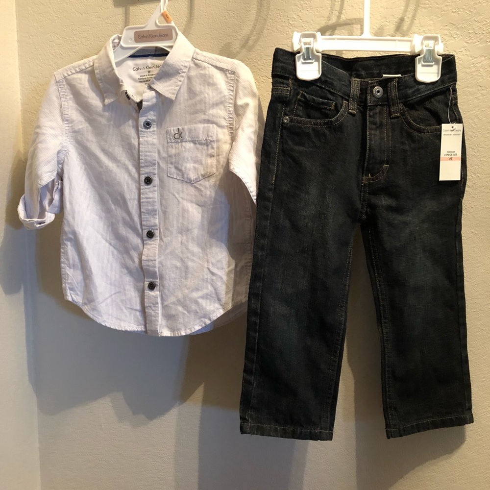 Calvin Klein Boys 2- Piece Denim Set
